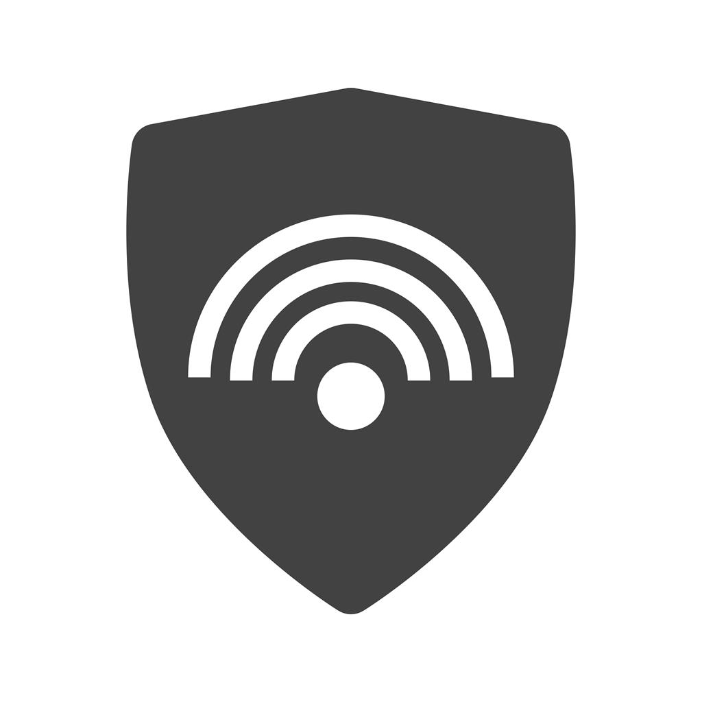 Protected Wifi Glyph Icon