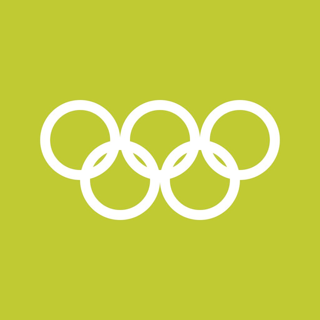 Olympics Line Multicolor B/G Icon - IconBunny