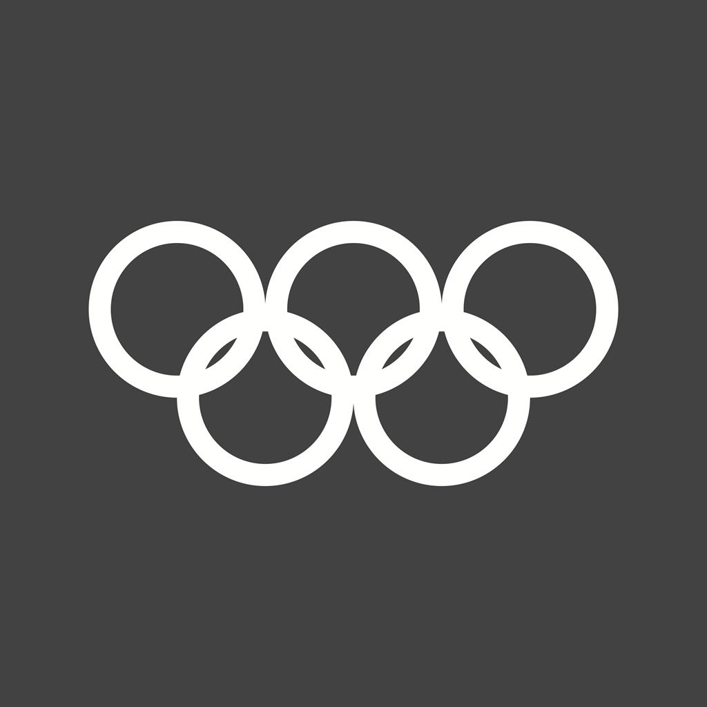 Olympics Glyph Inverted Icon - IconBunny