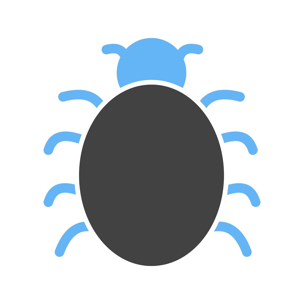 Bug Fixing Blue Black Icon