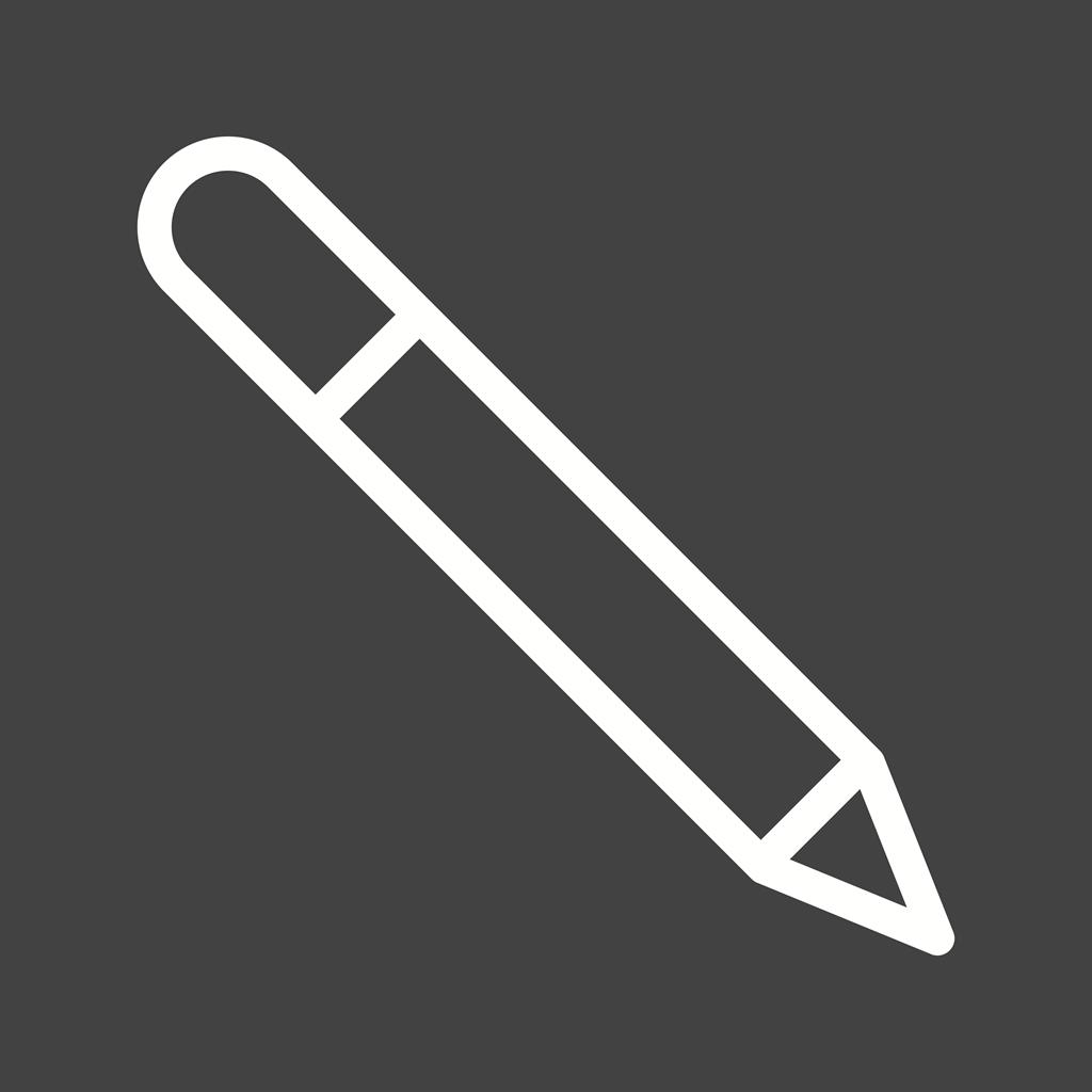 Pencil Line Inverted Icon