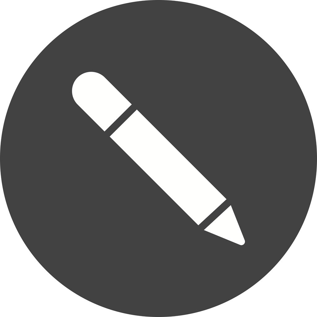 Pencil Flat Round Icon