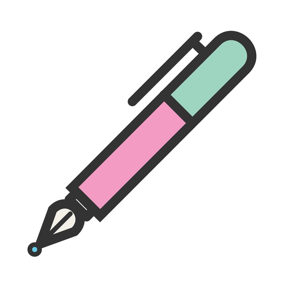 Pen Line Filled Icon