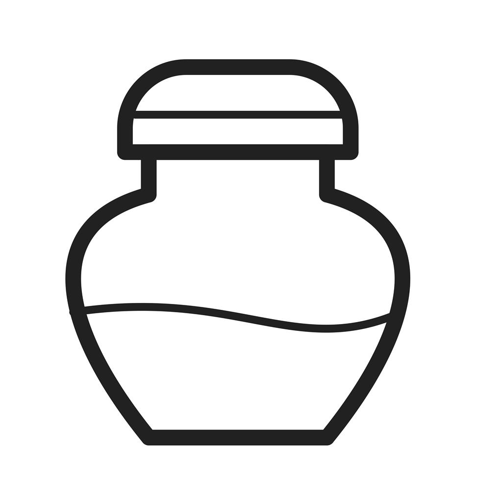 Ink Bottle Line Icon