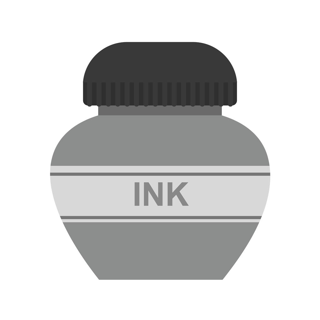 Ink Bottle Greyscale Icon