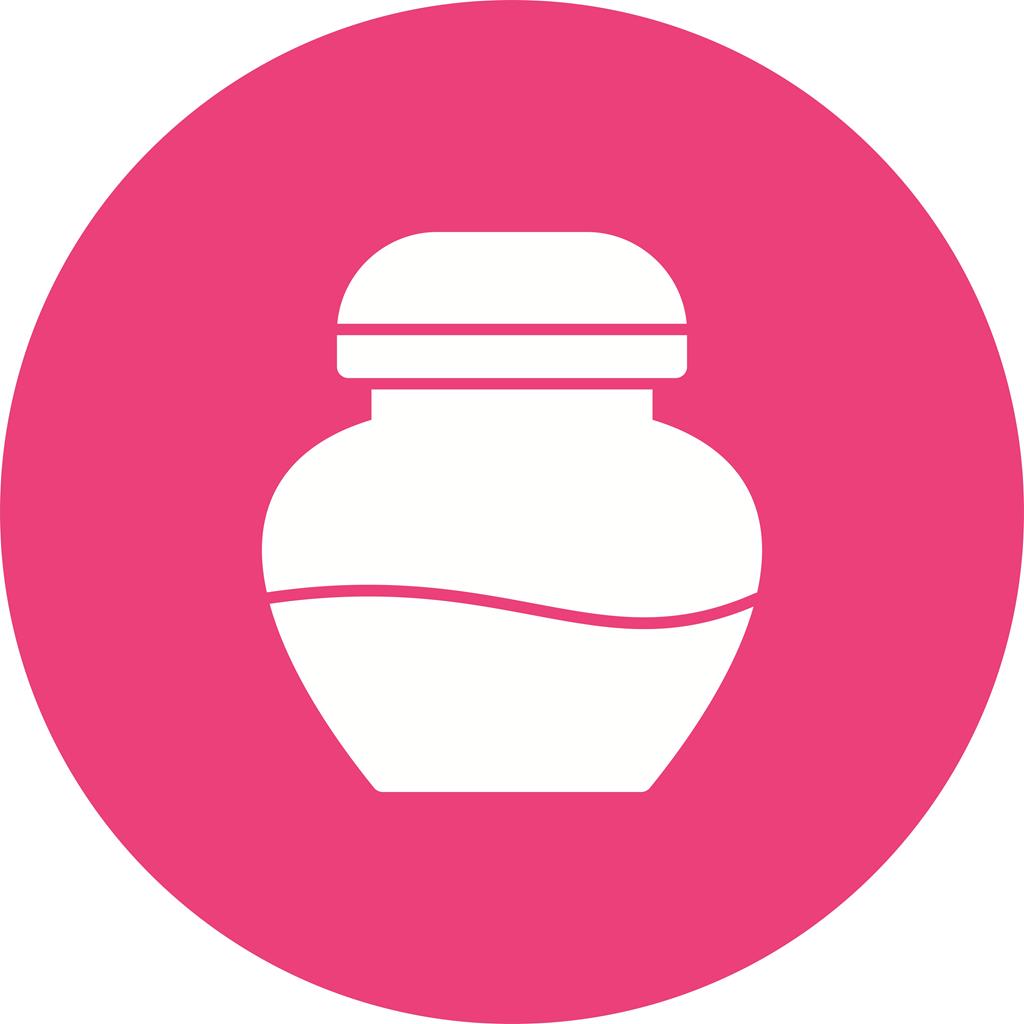 Ink Bottle Flat Round Icon