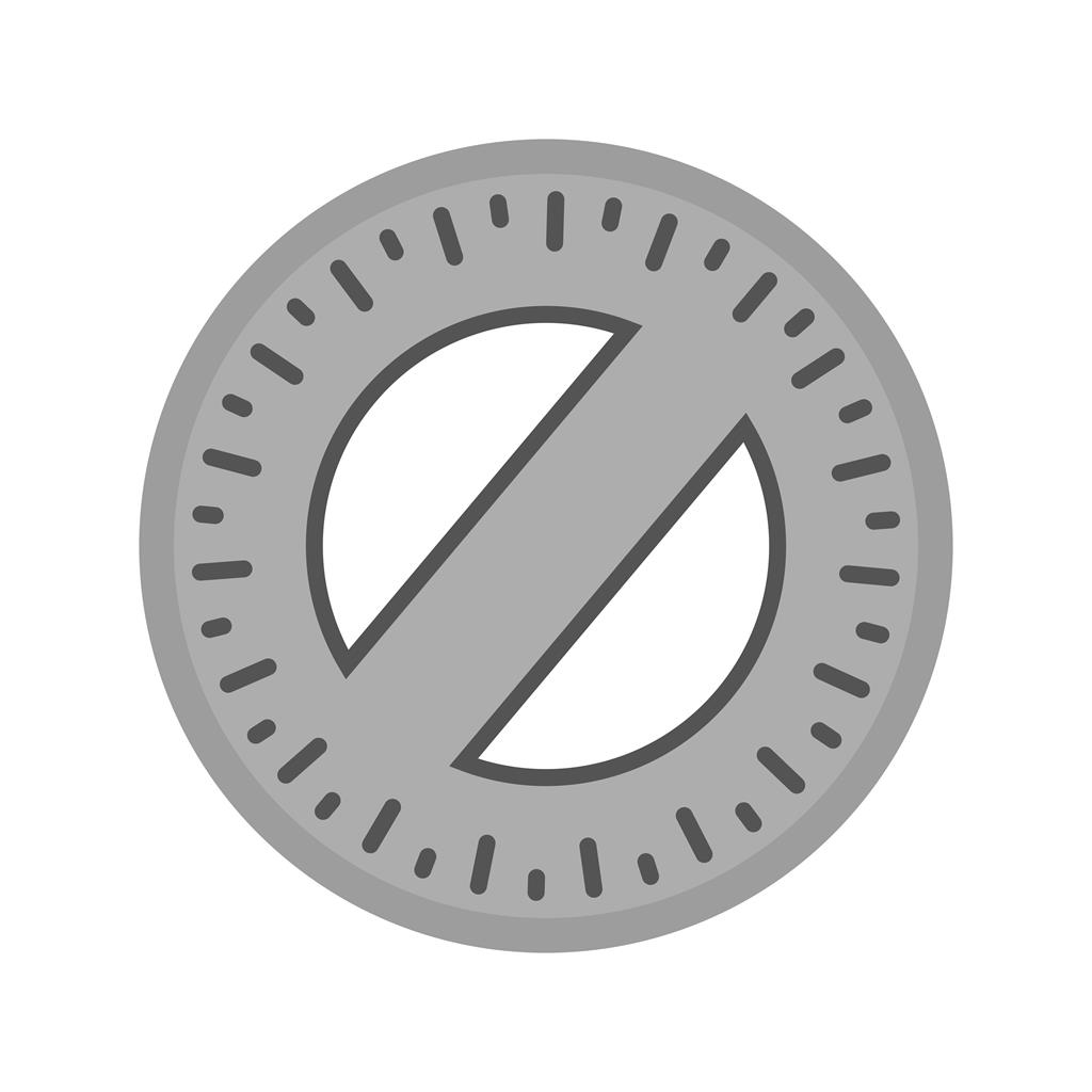 Round Scale Greyscale Icon