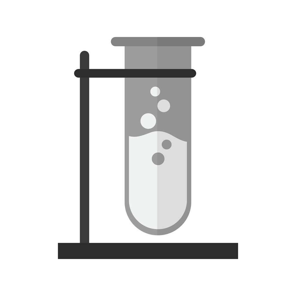 Test Tube Greyscale Icon