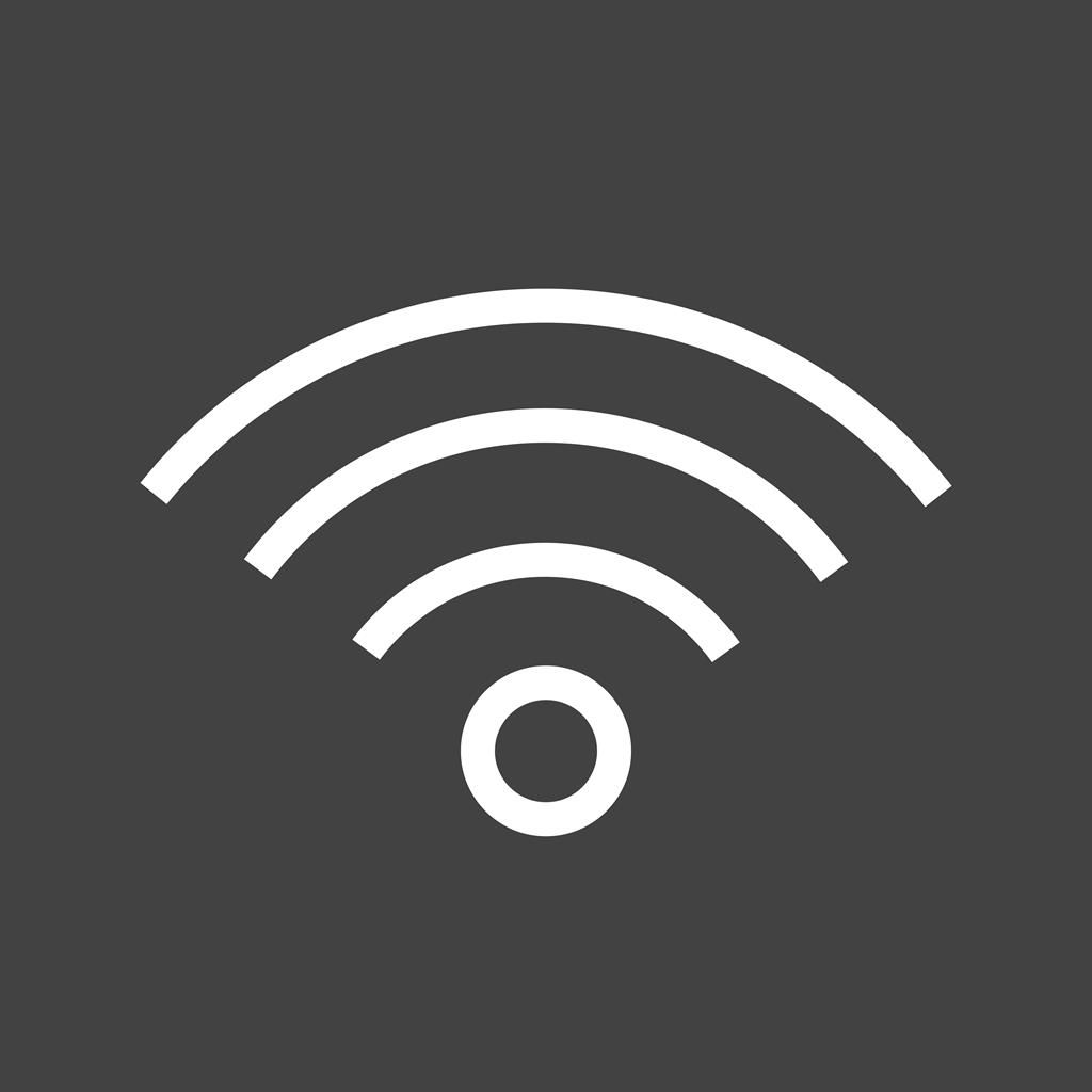 Wifi Line Inverted Icon - IconBunny
