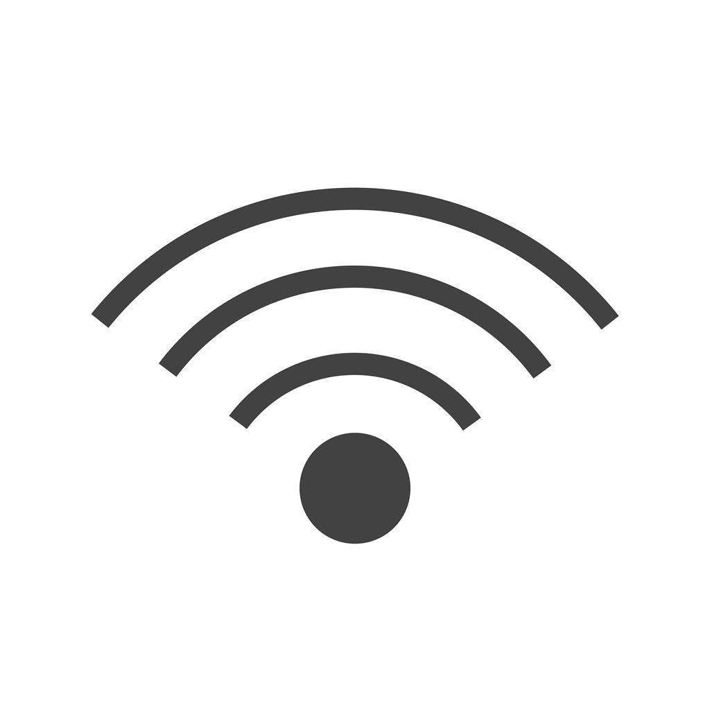 Wifi Glyph Icon - IconBunny