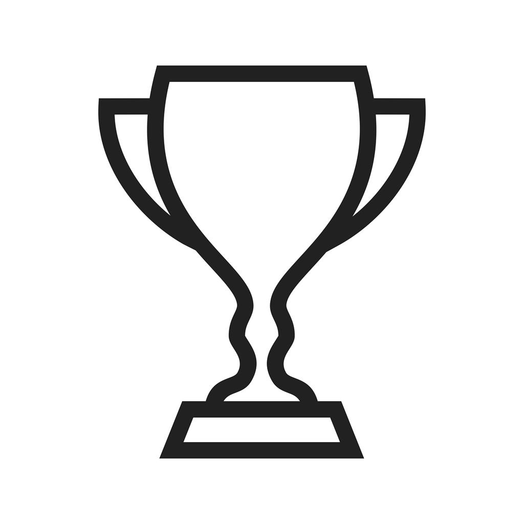 Cup / Trophy Line Icon - IconBunny