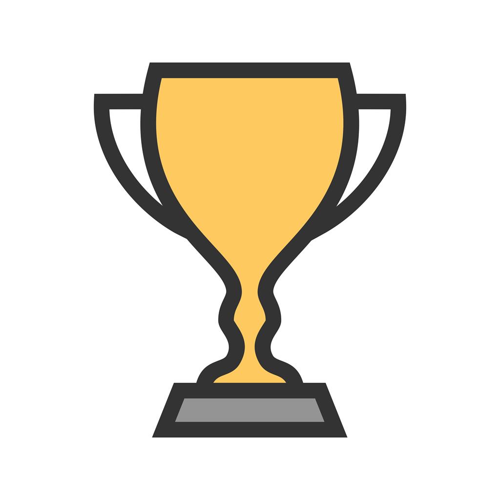 Cup / Trophy Line Filled Icon - IconBunny