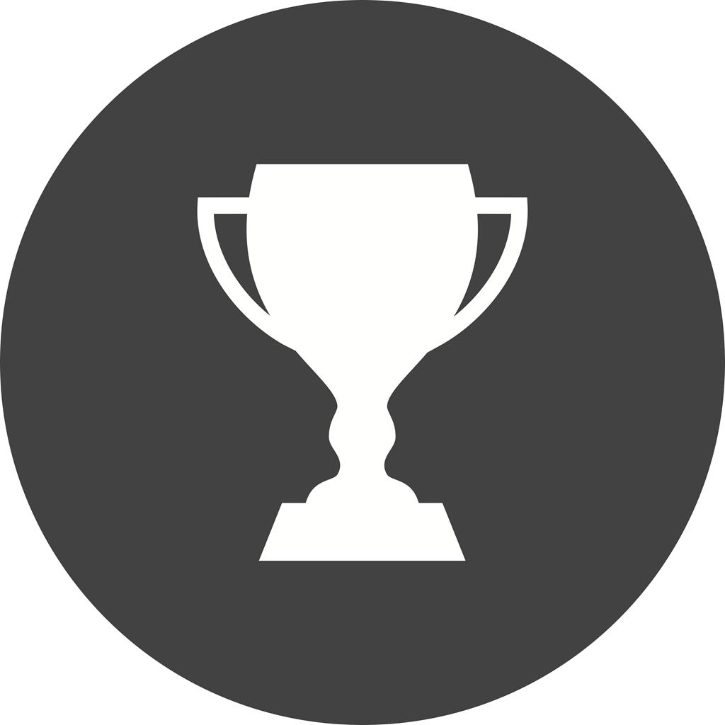 Cup / Trophy Flat Round Icon - IconBunny