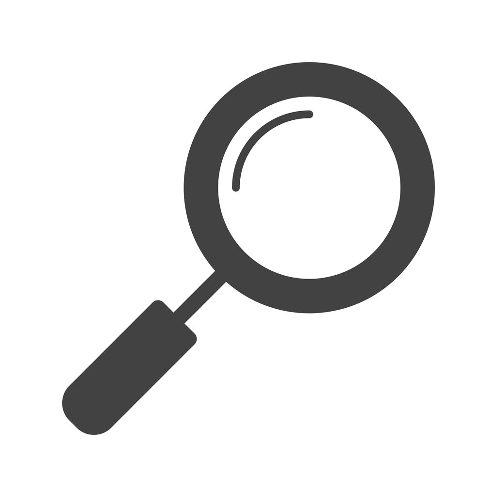 Magnifying Glass Glyph Icon