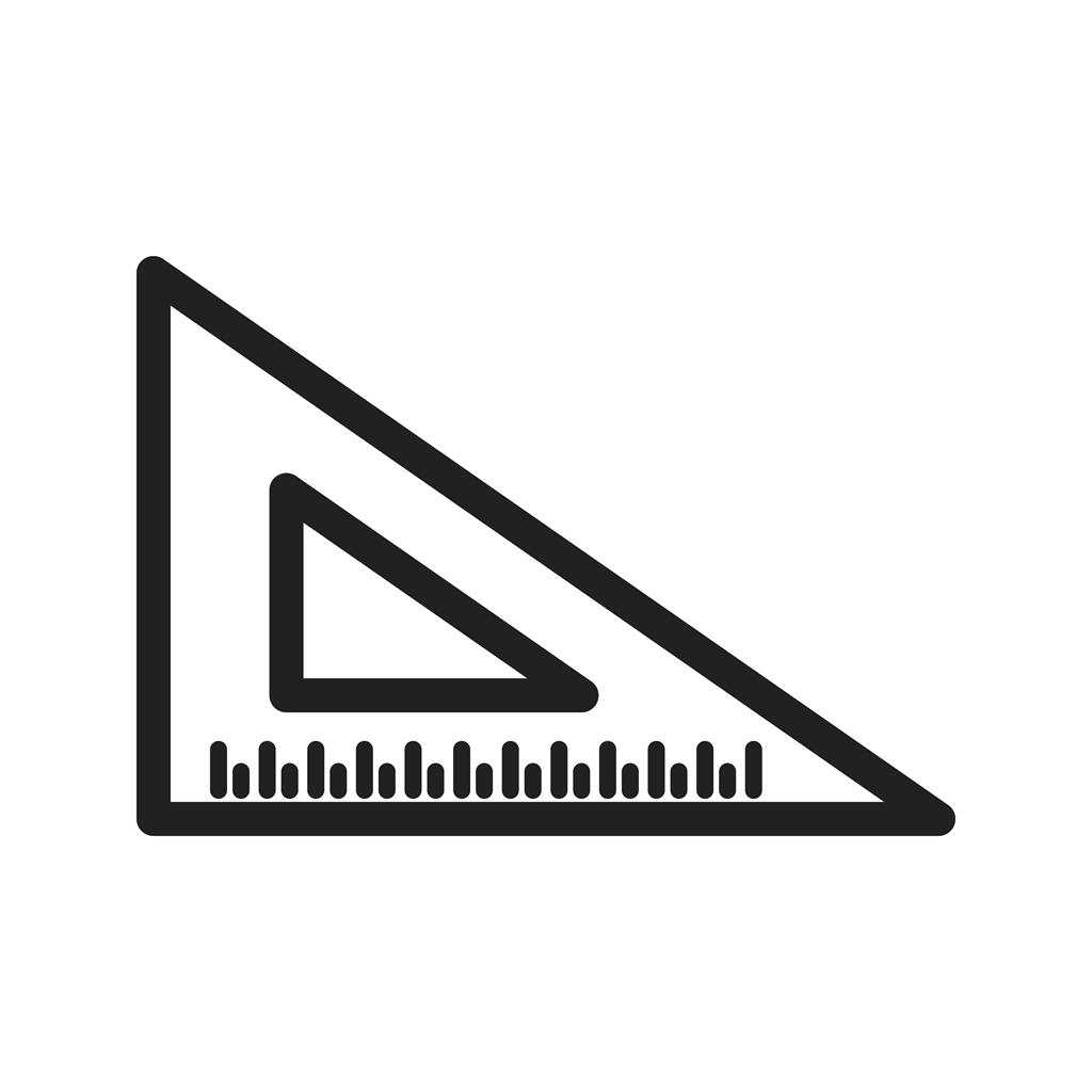 Triangle Ruler Line Icon