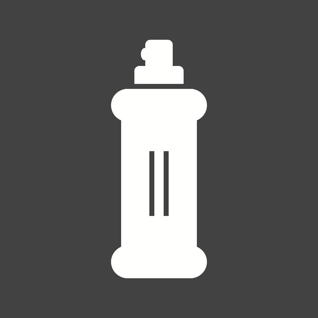 Spray Bottle Glyph Inverted Icon