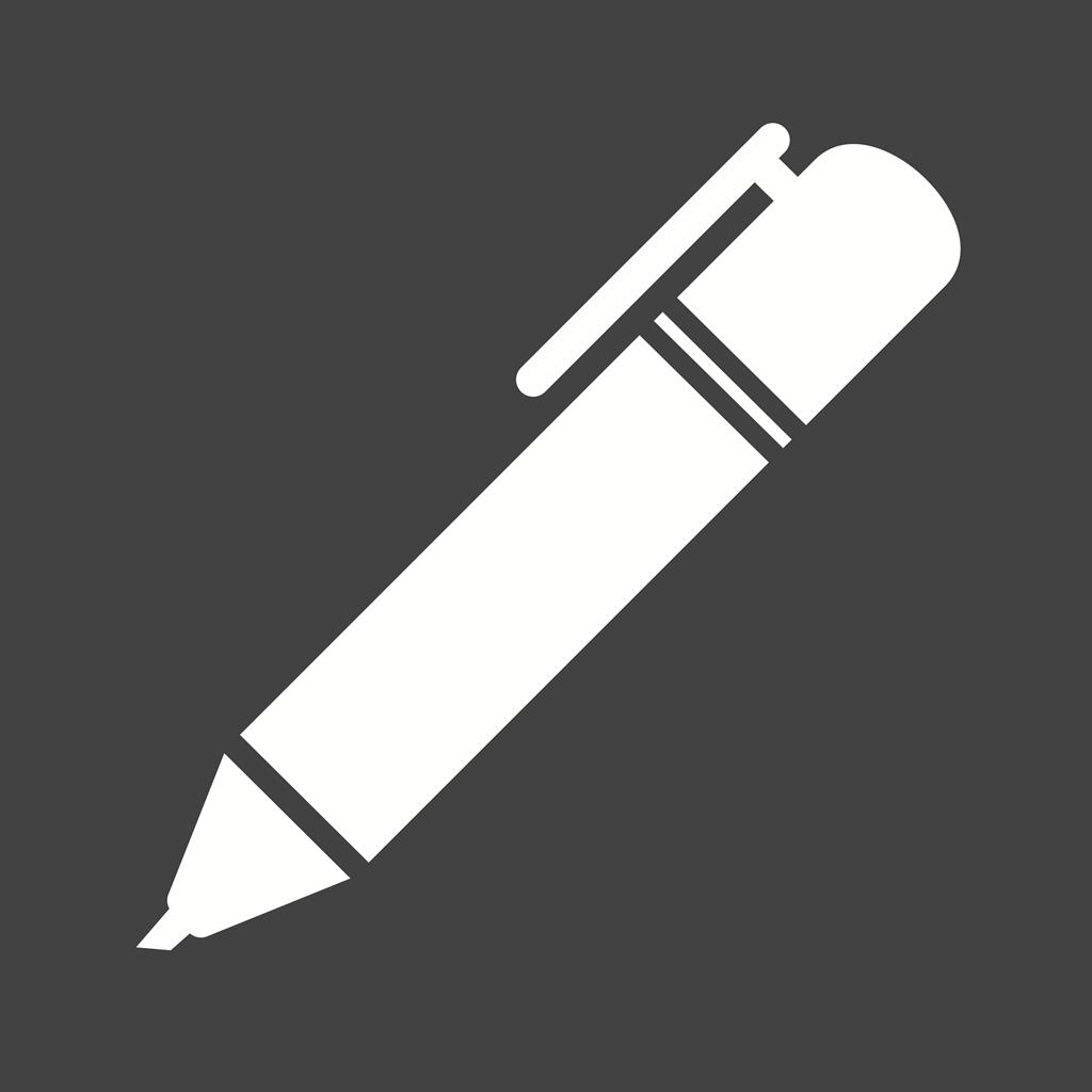 marker Glyph Inverted Icon