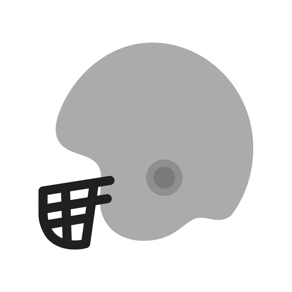 Cricket Helmet Greyscale Icon - IconBunny