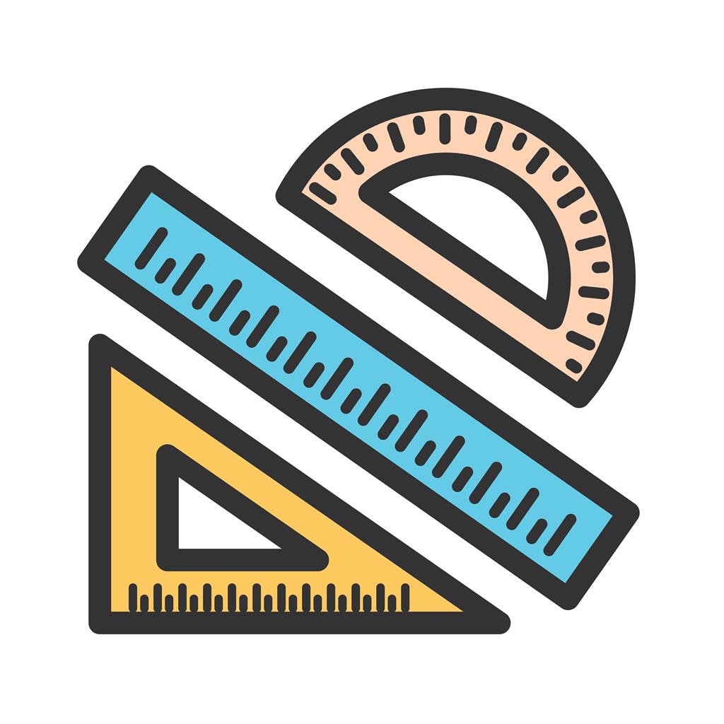 Geometry Set Line Filled Icon
