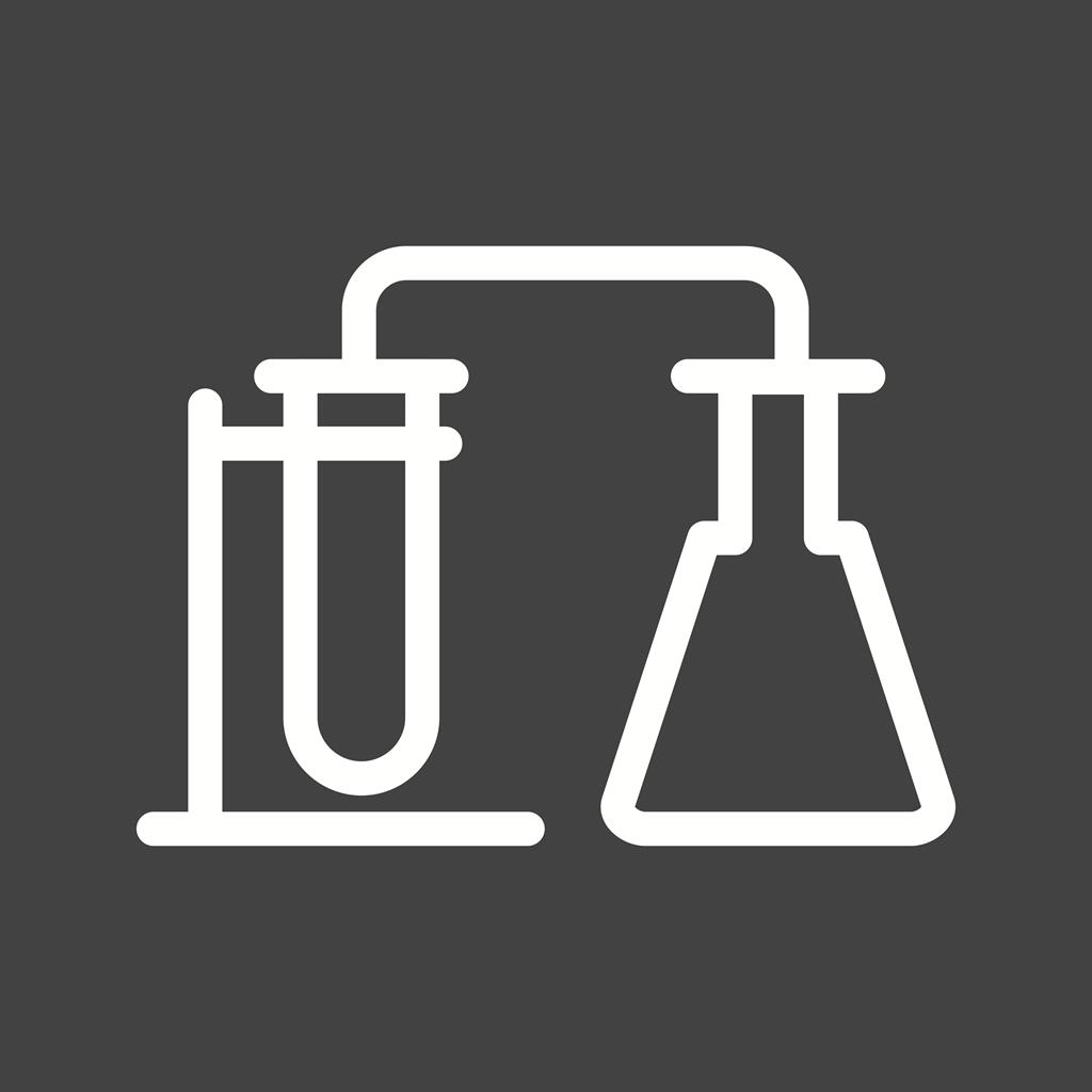 Chemistry Set Line Inverted Icon