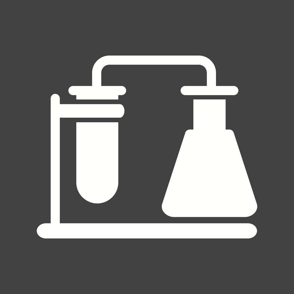 Chemistry Set Glyph Inverted Icon