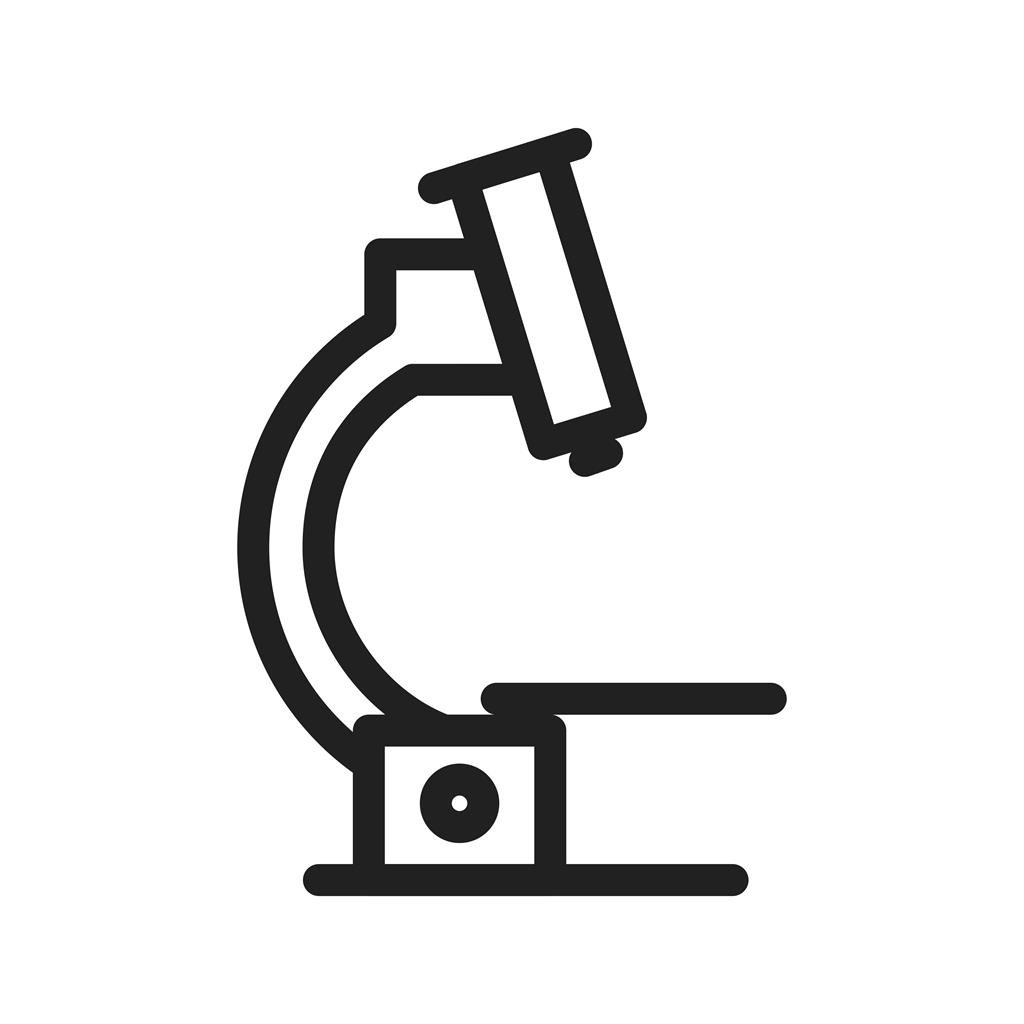 Microscope Line Icon