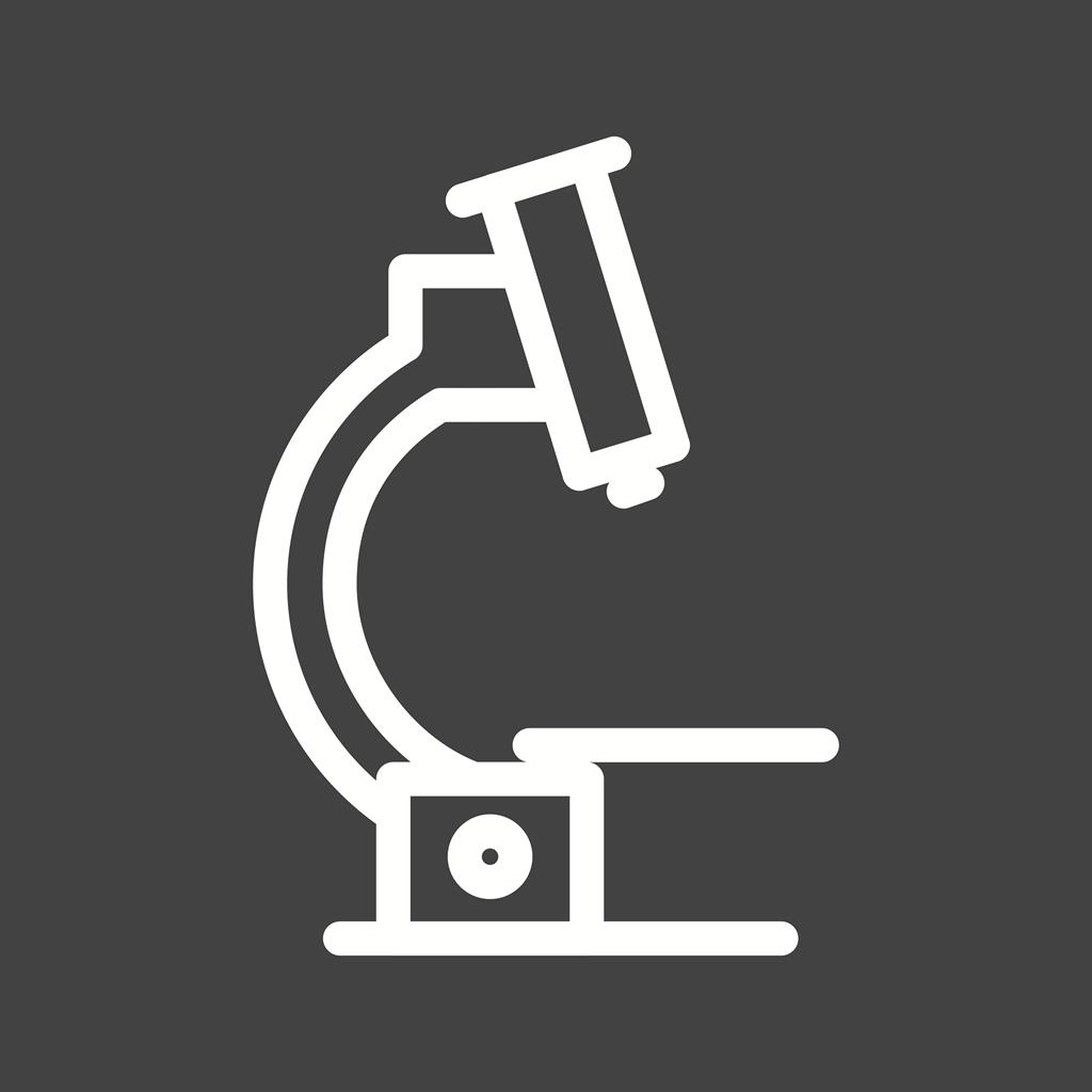 Microscope Line Inverted Icon