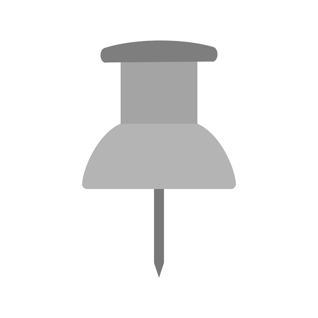 Thumb Pin Greyscale Icon