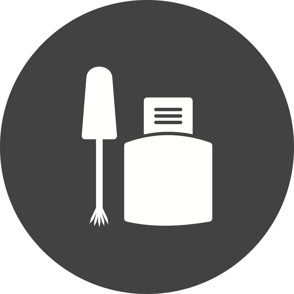 Ink Remover Flat Round Icon