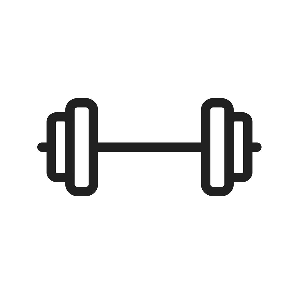 Weightlifting Line Icon - IconBunny