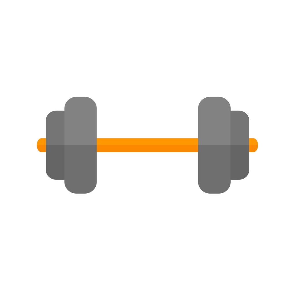 Weightlifting Flat Multicolor Icon - IconBunny