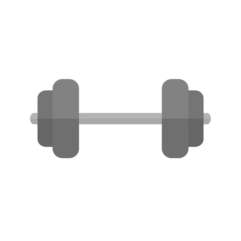 Weightlifting Greyscale Icon - IconBunny