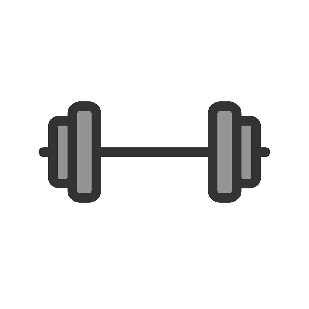 Weightlifting Line Filled Icon - IconBunny