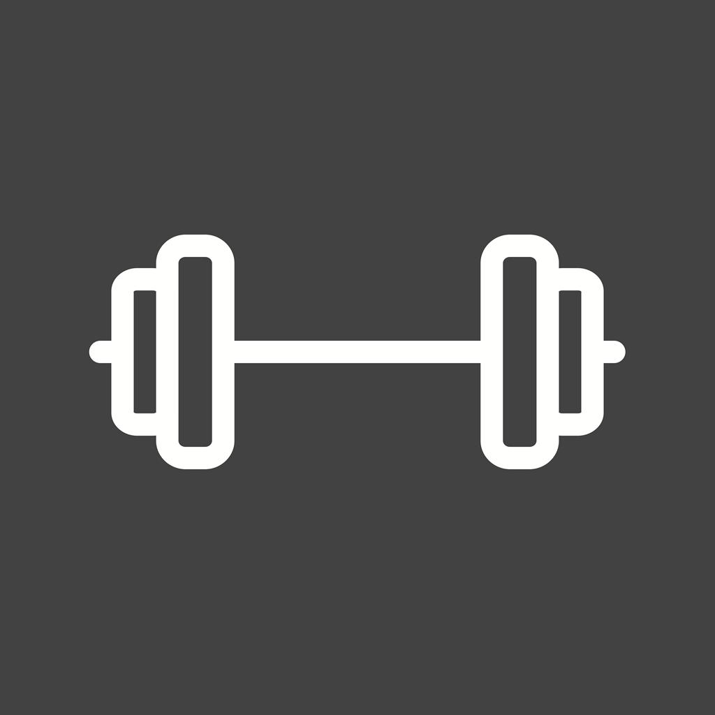 Weightlifting Line Inverted Icon - IconBunny