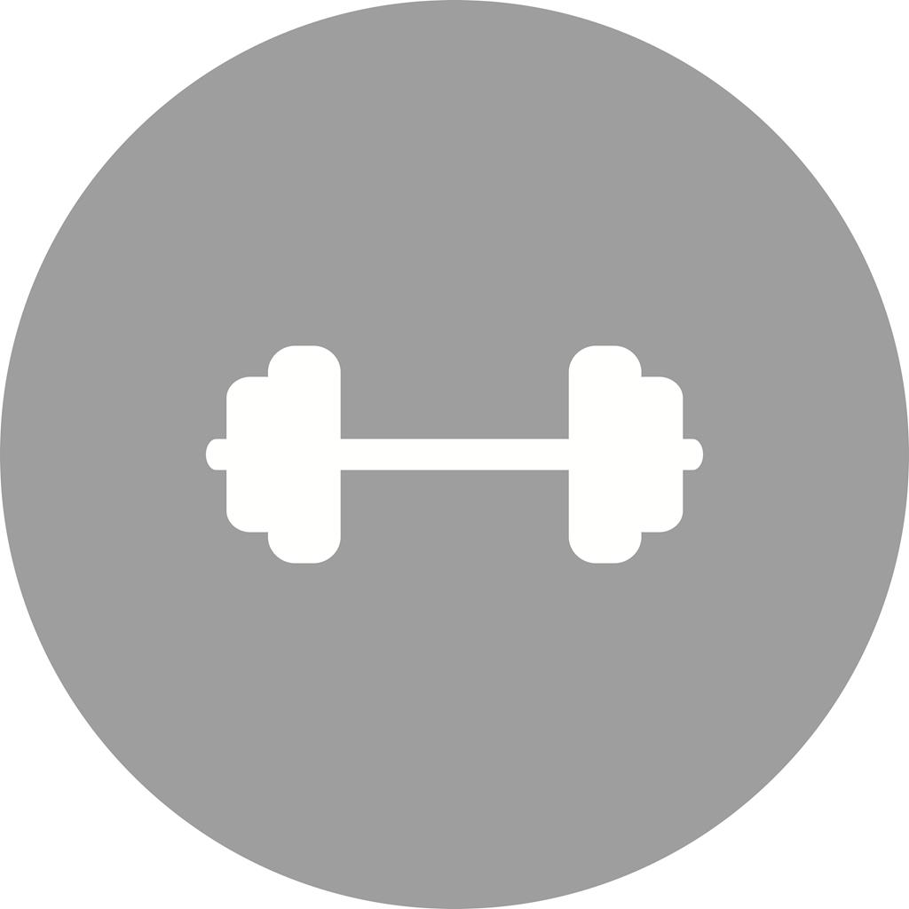 Weightlifting Flat Round Icon - IconBunny