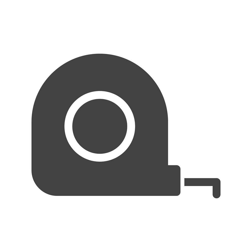 Measurement Tape Glyph Icon