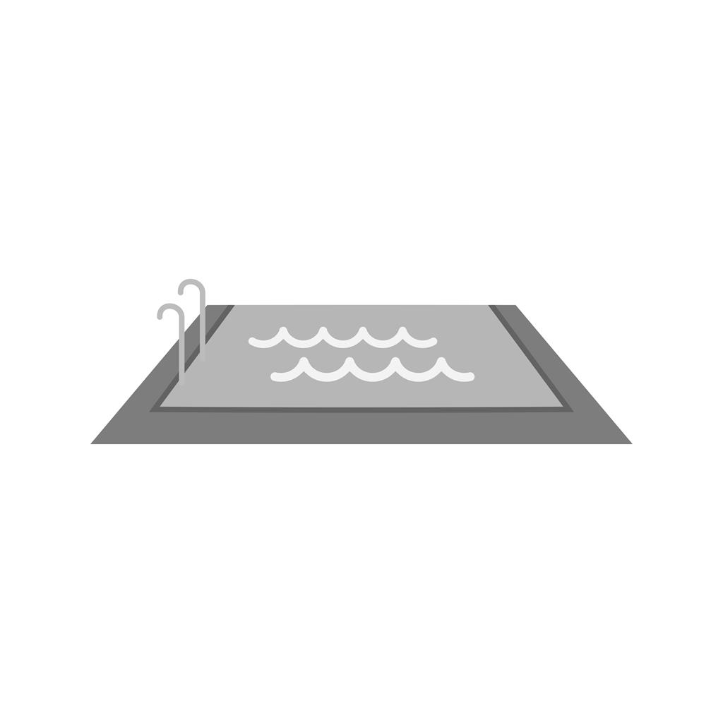 Swimming Greyscale Icon - IconBunny