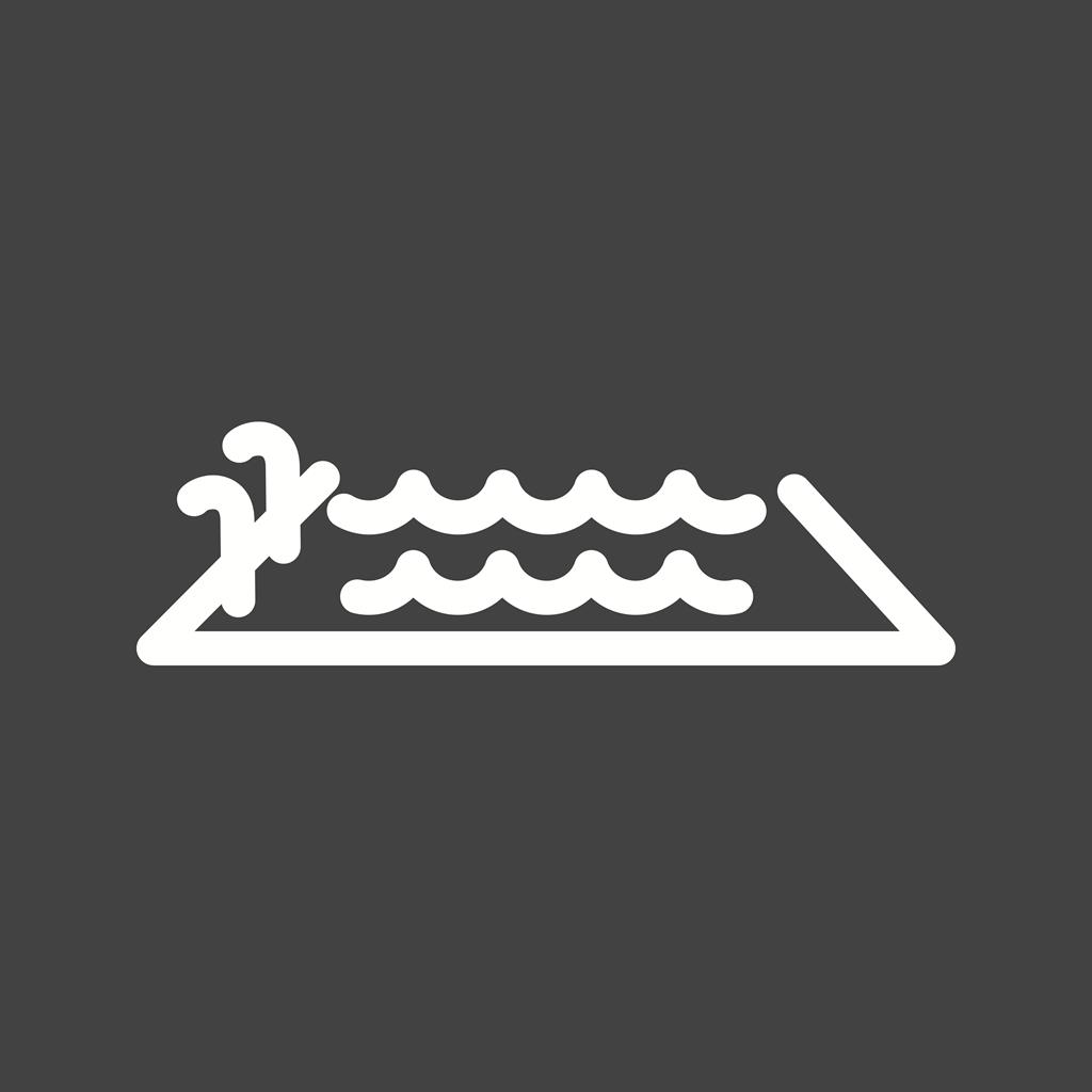 Swimming Line Inverted Icon - IconBunny
