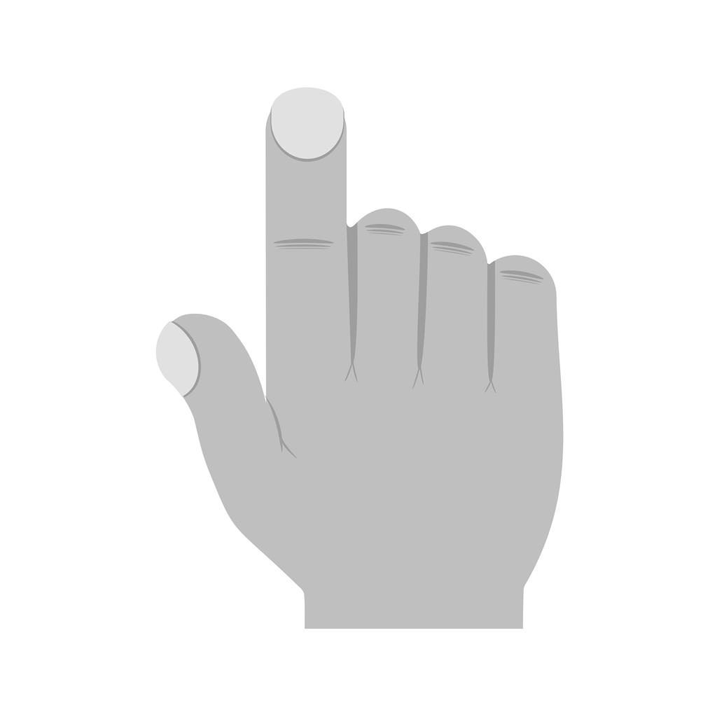 Hand Click I Greyscale Icon