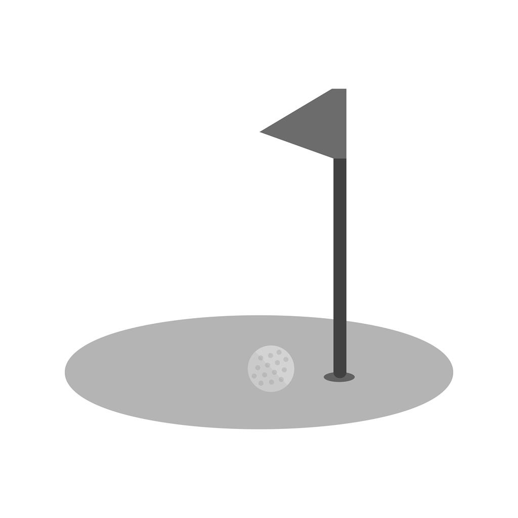 Golf Greyscale Icon - IconBunny