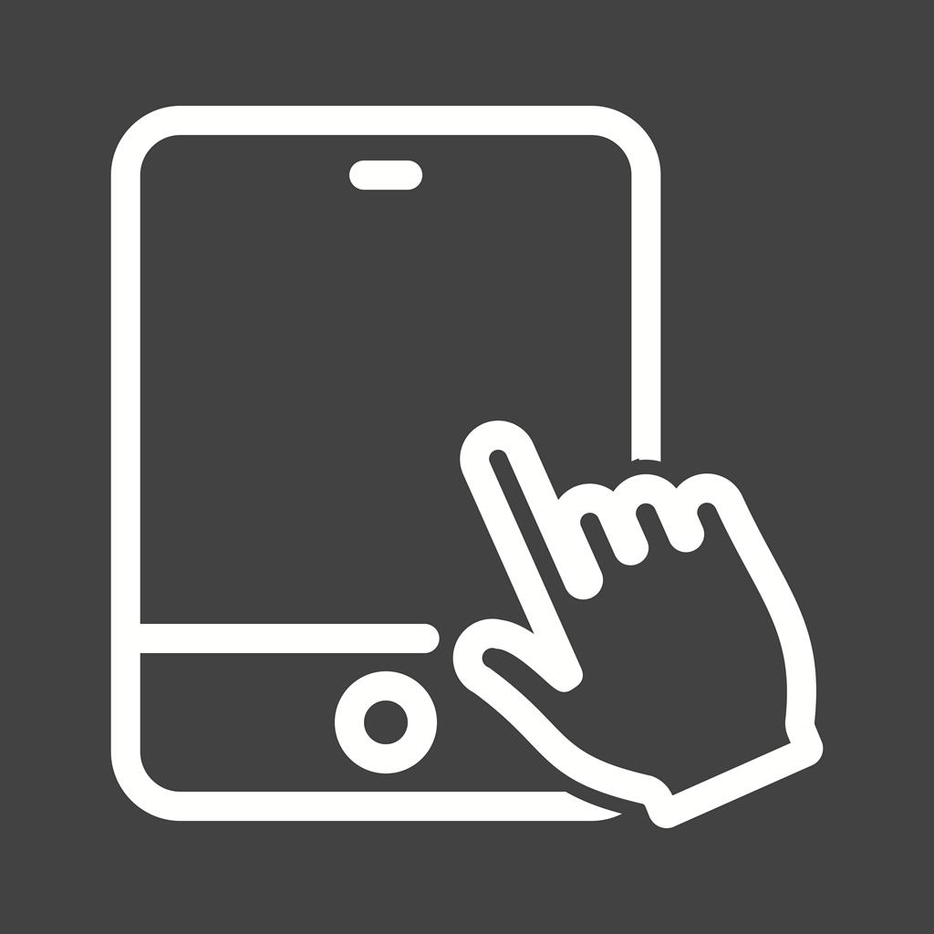 Touch Device I Line Inverted Icon
