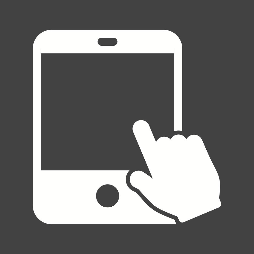 Touch Device I Glyph Inverted Icon