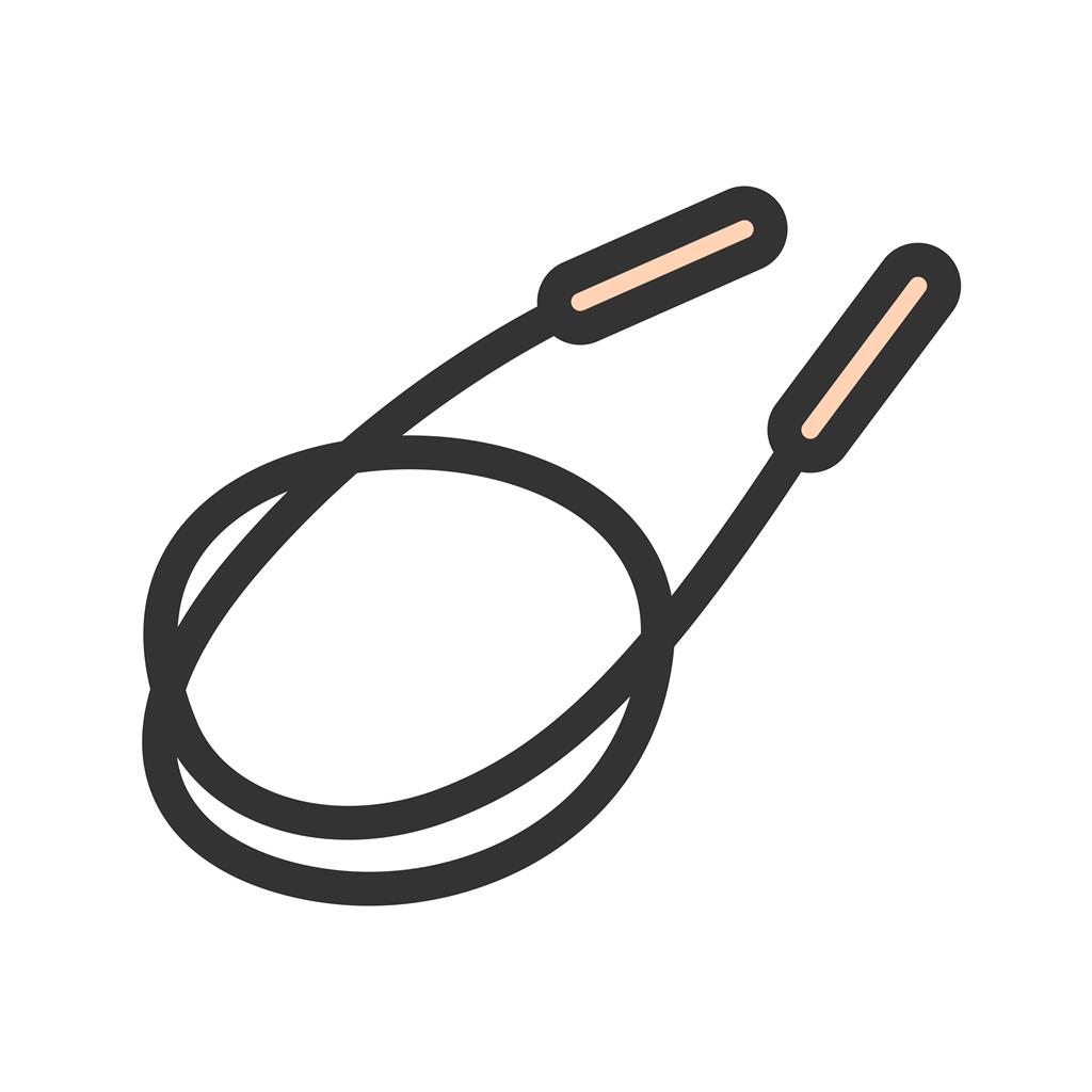 Skipping Rope Line Filled Icon - IconBunny