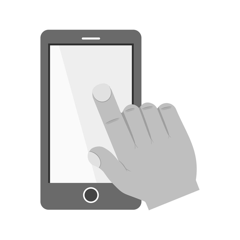 Touch Device II Greyscale Icon