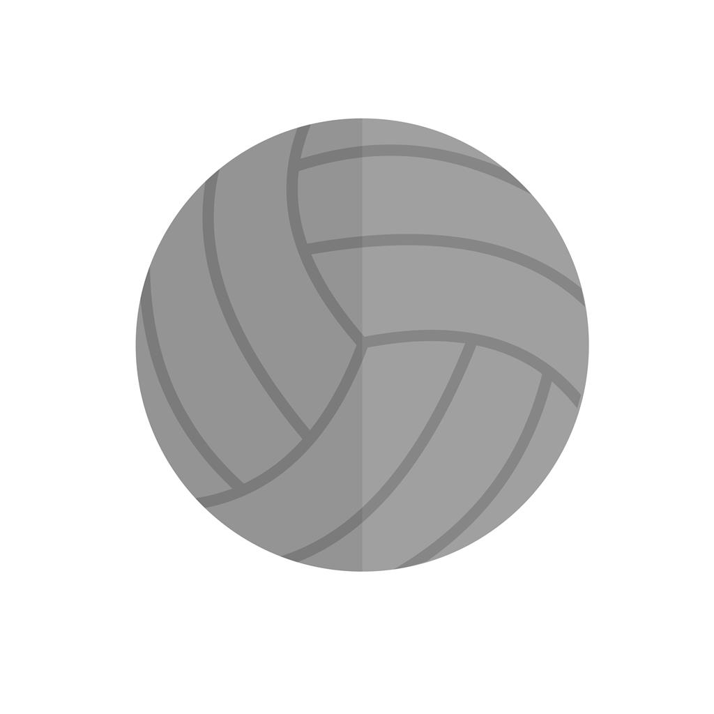 Volley ball Greyscale Icon - IconBunny