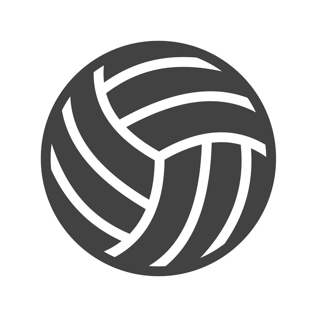 Volley ball Glyph Icon - IconBunny