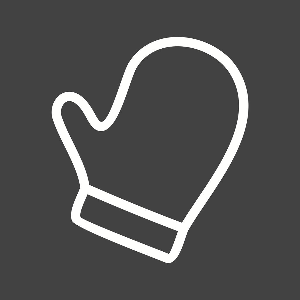 Glove Line Inverted Icon