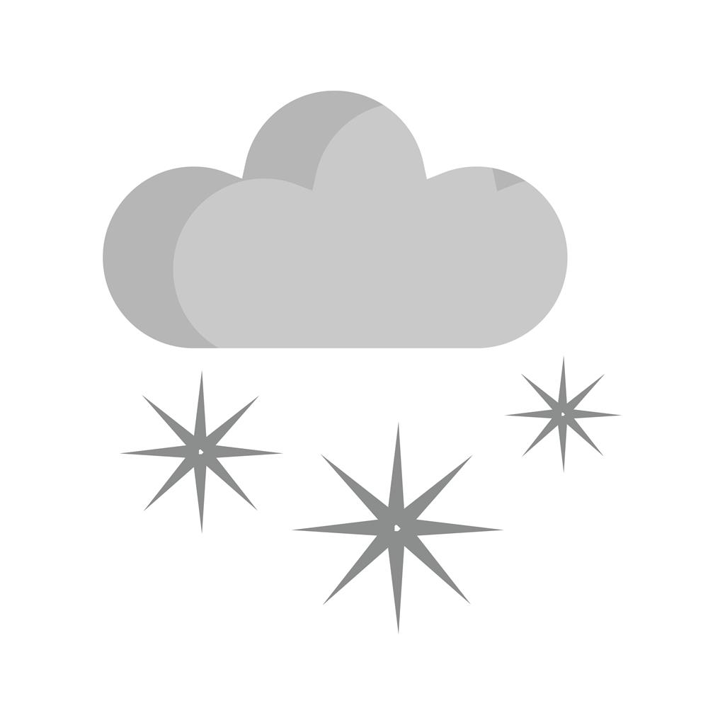 Snowing Greyscale Icon