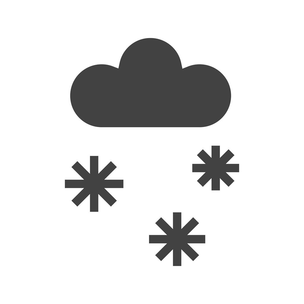 Snowing Glyph Icon