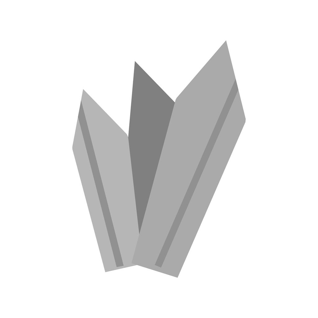 Icicles Greyscale Icon
